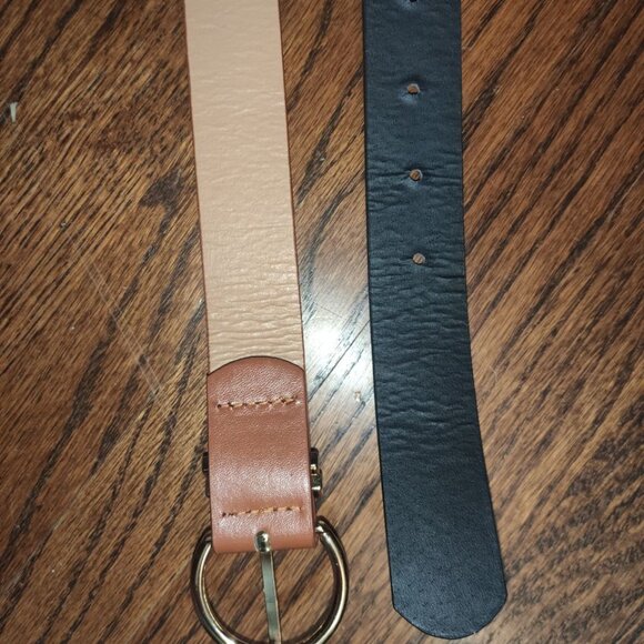 Women's Leather Belts for Jeans Pants Fashion Gold Buckle Ladies Dress Belt - Picture 13 of 16